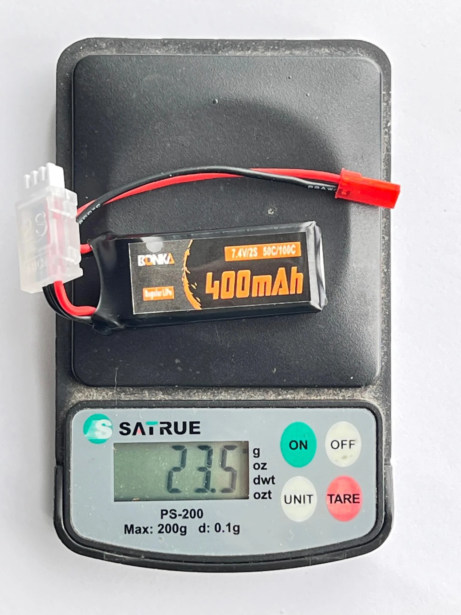 Bonka LiPo 2S 400mAh 7.4V 50C JST - Image 3